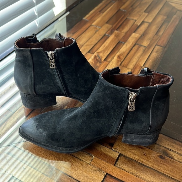 A.S.98 Biker Boots from Spain Leather and Suede Cheyenne 39 8.5 - Picture 6 of 15